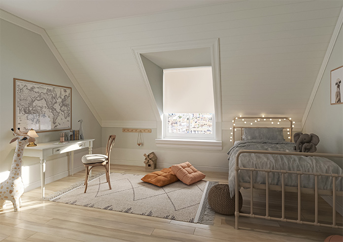Trinity (Blackout), Cotton White - Twist&Fit Roller Blind - Image 7
